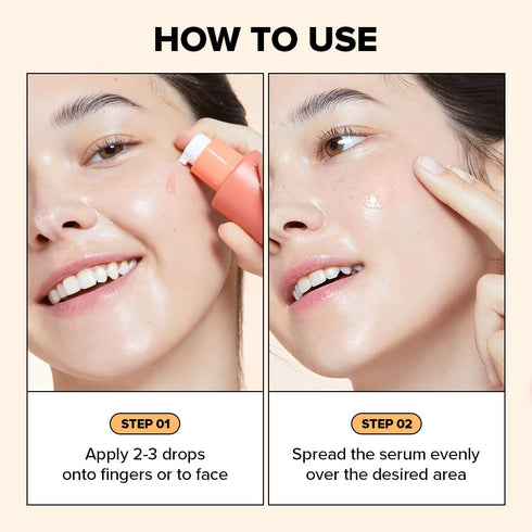 I DEW CARE Vitamin C Face Serum - Bright Side Up, Hydrating with Niacinamide, Korean Glass Skin Care, Non-irritating,