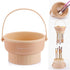 Makeup Brush Cleaner Mat, 3 in 1 Silicone Cleaning Bowl, Organizer for Brushes, Sponges, and Powder Puffs - Khaki