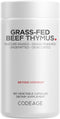 Codeage Grass Fed Beef Thymus Supplement, Freeze Dried, Non-Defatted, 180 Capsules
