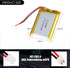 3.7V 1200mAh Battery 603450 Lithium Polymer Ion Rechargeable Li-ion Li-Po Battery with 2P PH 2.0mm Pitch Connector