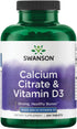 Swanson Calcium Citrate & Vitamin D, 250 Tabs