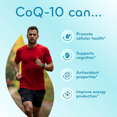Quick Absorption CoQ10 200mg, Potent Antioxidant for Heart Energy and Aging Support, 200 Servings