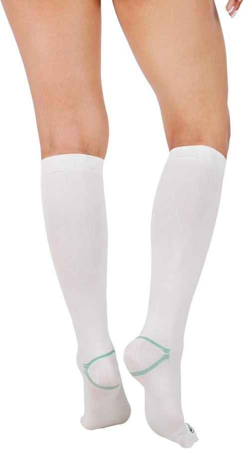 invera 15-20 mmHg Anti Embolism Compression Stockings, Knee High Unisex Ted Hose Socks Moderate Level