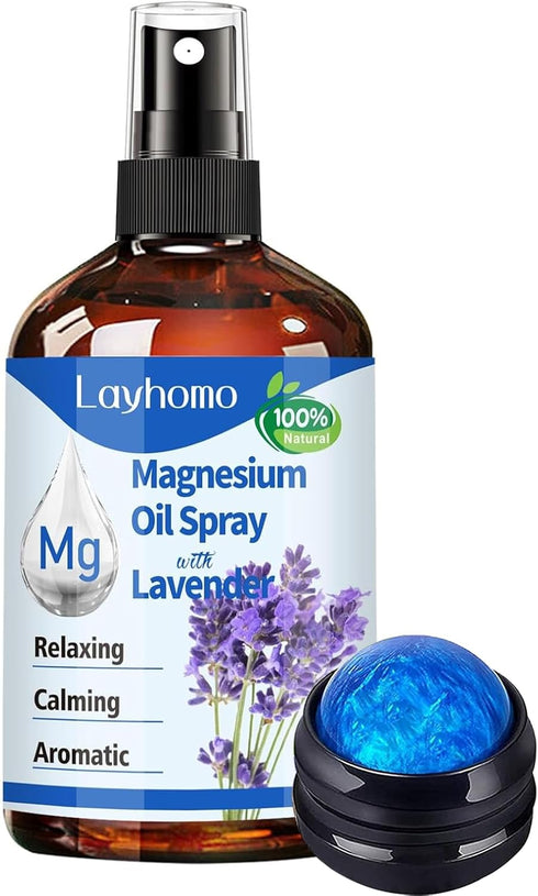 Layhomo Magnesium Oil,Magnesium Oil for Feet,Pure Magnesium Spray for Sleep,Topical Magnesium for Soothing
