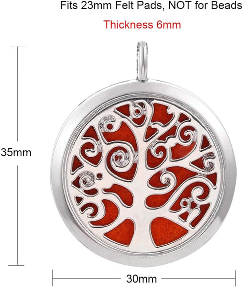 5pcs Mixed Pearl Cage Floating Pendant Aroma Diffuser Necklace Locket Charms Stainless Steel Tone Perfume Essential Oil