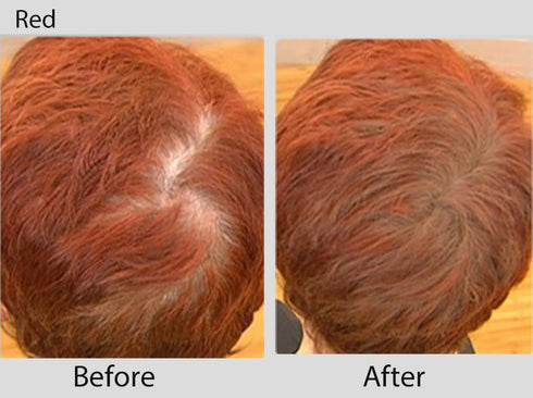 Joan Rivers Great Hair Day Root Touch Up Powder, Fill-in Powder for Thicker, Fuller Hair, Red