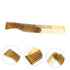 SOLUSTRE Folding Mustache Comb and Beard Comb, Portable Ox Horn Hair Comb for Everyday Grooming