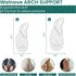 Welnove Arch Support Inserts - Self Adhesive Gel Arch Supports for Flat Feet & Foot Pain Relief, Reusable