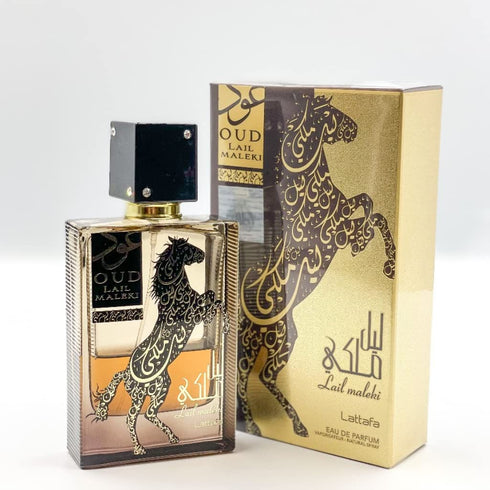 Lattafa Perfumes Oud Lail Maleki Eau de Parfum Spray 3.4 Ounce (Unisex)