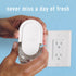 Febreze Plug in Air Fresheners for Home, Ocean Scent, Wall Diffuser, Odor Fighter, 1 Warmer + 2 Oil Refills