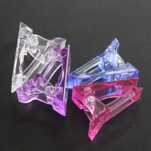 VNC 20 Pcs Nail Tips Clip - Quick Building Polygel Nail Forms for Manicure Nail Art Tool