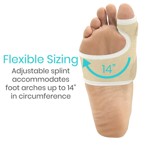 Vive Bunion Brace (Pair) - Big Toe Corrector with Splint for Joint Pain Relief, Orthopedic Sleeve Support