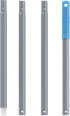 MR.SIGA 54.3 Inch Long Extension Pole, Adjustable 4 Pieces Aluminum Pole for Window Squeegee