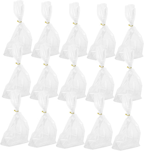 Vaguelly Loaf Bakery Bread Bags Tie Tabs Snack Storage Bags for Biscuits