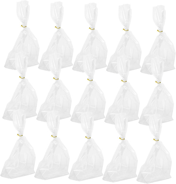 Vaguelly Loaf Bakery Bread Bags Tie Tabs Snack Storage Bags for Biscuits