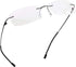LifeArt Blue Light Blocking Reading Glasses, Men’s and Women’s Rimless Frame, +1.50 Magnification