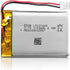 EEMB 3.7V Lithium Ion Battery 1100mAh 603449 Rechargeable Pack with Wire JST Connector for Speaker, Dashcam