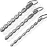 Jongait Set 3 Urethral Sounds - PCS Stainless Steel Bumpy Penis Plug Dilator with Safe Ring - Masturbation Rod Sex Toy