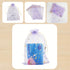 QIANHAILIZZ 100 Pack 7x9 Inch Moon Star Organza Jewelry Gift Pouch, Drawstring Wedding Favor Bags