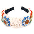 QTMY Rhinestone Crystal Headbands for Women, Hair Hoop Accessories, 522 Beige