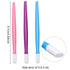 Yaomiao 50 Pieces Rubber Nail Cuticle Pusher, Bulk Plastic Handle Nail Art Tools for Men and Women