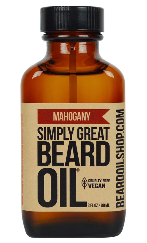 MAHOGANY Scented Beard Conditioner - 3 Oz - Natural, Vegan, Cruelty Free - Holiday Gifts & Stocking Stuffers for Men