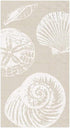 Packs 15 Caspari Shells Paper Guest Towel Napkins in Sand - Two