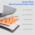 Heating Pad for Back Pain Relief, Portable Massaging Weighted Pad with 3 Heat Settings & 6 Massage Combinations, Light