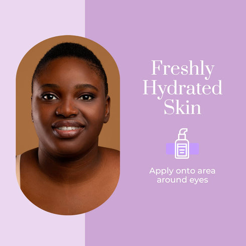 Vitamin C & Hyaluronic Acid Under Eye Serum, Reduces Puffiness, Dark Circles & Wrinkles, Cruelty-Free