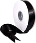 Morex Ribbon Double Face Satin Ribbon 7/8" X 50 YD Black for Gift Wrapping, Birthday Cards, Crafts
