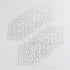 30 Sheets White Flower Nail Art Stickers, 3D Self Adhesive Designs with Rhinestones for Nail Decorations