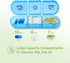 Zoiydals 3 7 Weekly Pill Organizer Times a Day Day Medicine Pill Organizer and Travel Pill Box with Large Openings