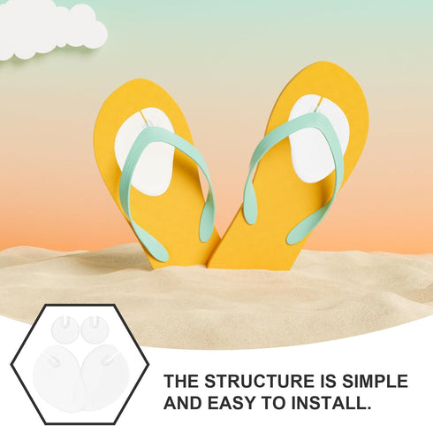 Forefoot Half Insoles Guard, Transparent Flip-Flops Cushions, Self-Adhesion Shoe Insoles, 3 Pairs