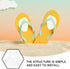 Forefoot Half Insoles Guard, Transparent Flip-Flops Cushions, Self-Adhesion Shoe Insoles, 3 Pairs