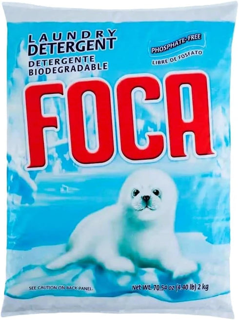 VECOSAS 4.4 lb 4.41 (Pack 1) Foca Laundry Detergent Bag - with Spoon., Pound