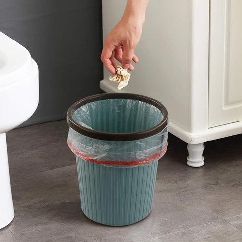 Small Trash Bags 1.2 Gallon, Clear Drawstring Liners for Bathroom, 110 Count