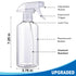 JohnBee Spray Bottles, 16.9oz/2Pack, Premium Adjustable No Leak Spray Bottles for Cleaning, Hair, Plants