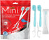 KUGUAN 28 Packs Mini Brushes-Disposable Toothbrushes with Toothpaste+Tongue Scraper+Floss+Toothpick Individually Wrapped Prepasted Toothbrush