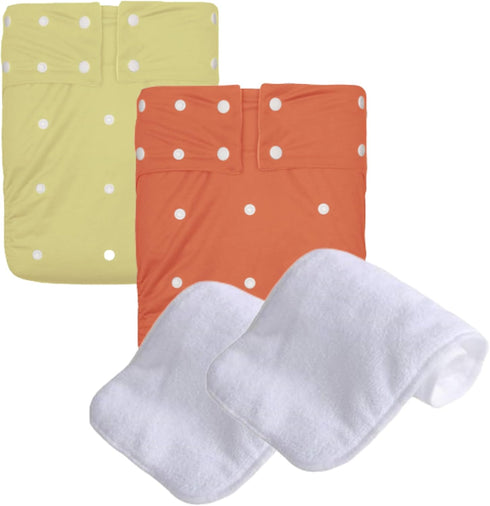 Kawaii Adult Reusable Cloth Diaper - Large Waterproof Incontinence Underwear with Super
