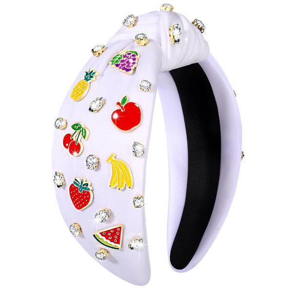 Summer Fruit Headbands for Women - Tropical Strawberry, Pineapple, Cherry, Watermelon Hair Accessories