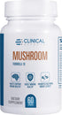 Clinical Effects Mushroom Formula 10, Natural Supplement for Focus, Mood, Brain Booster Support, 60 Veggie Capsules