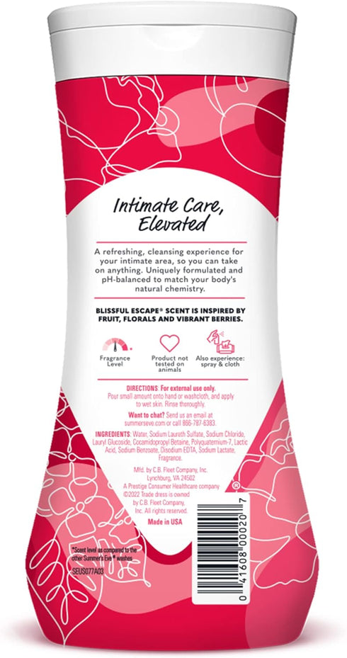 Summer's Refreshing Feminine Hygiene Bundle: Eve Blissful Escape Body Wash & Wipes