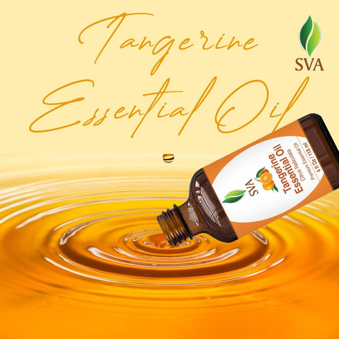 SVA Tangerine Oil - 4 oz (118 ml) - Premium Essential Oil with Dropper for Diffuser & Skin Care