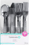 Celebrate It Silver Hammered Plastic Cutlery Set, 120ct.