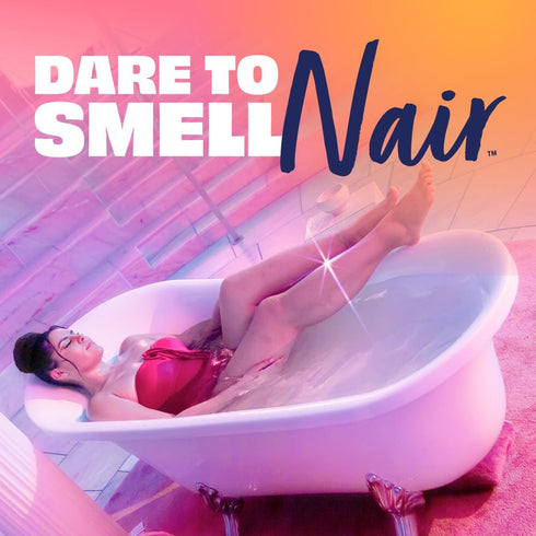 NAIR Sensitive Shower Cream Hair Remover with Natural Coconut Oil and Vitamin E, 12 oz Body Hair Removal Cream