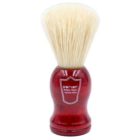 Parker Safety Razor Deluxe 100% Boar Bristle Shaving Brush with Rosewood Handle & Stand