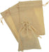 20Pcs Drawstring Burlap Bags, Jute Sacks for Jewelry Candy Pouch, Christmas Wedding Party Favor Gift Bags (Flaxen, 2.7
