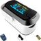 mibest OLED Finger Pulse Oximeter, O2 Meter in Dual Color White/Black