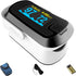 mibest OLED Finger Pulse Oximeter, O2 Meter in Dual Color White/Black