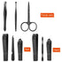 Professional Manicure Pedicure Kit for Men, Nail Grooming Tools with Travel Case, Finger and Toe Nail Clippers